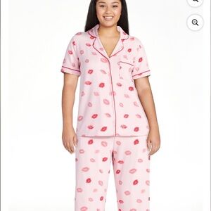 Joyspun Women’s Dreamy Soft Collection - Pink Sky Kiss Marks